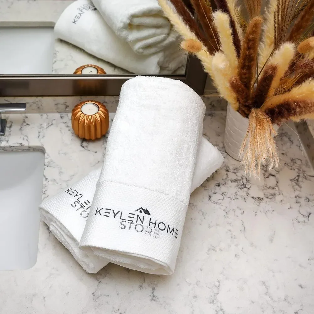 Set of 2 Large Bath Towels – 55.5